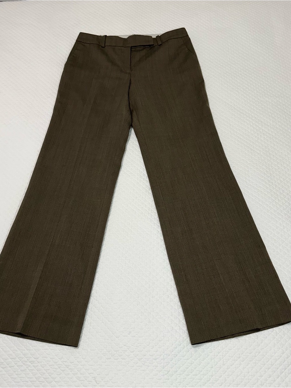 Ann Taylor Olive Brown Boot Cut Dress Pants